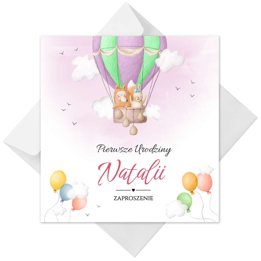 wiz_koperta zaproszenia urodzinowe