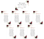 Karty A5 z usadzeniem gości - 18wzorów - 8szt - obrazek 5