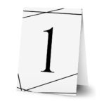 Numerki na stół złocone Ofelia3 7szt. 29 wzorów - obrazek 6