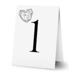 Numerki na stół złocone Ofelia3 7szt. 29 wzorów - obrazek 5