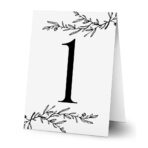 Numerki na stół złocone Ofelia3 7szt. 29 wzorów - obrazek 4