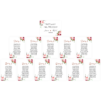 Karty A5 z usadzeniem gości - 18wzorów - 12szt