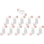 Karty A5 z usadzeniem gości - 18wzorów - 12szt