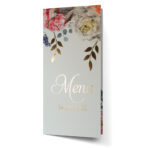 Menu Weselne DL złocone liście Elza6