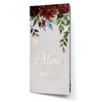 Menu Weselne DL złocone liście Elza5