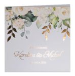 Zaproszenia Ślubne złocone - Elza10