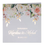 Zaproszenia Ślubne złocone - Elza9