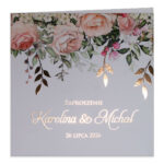 Zaproszenia Ślubne złocone - Elza8