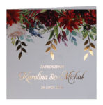 Zaproszenia Ślubne złocone - Elza5