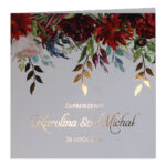 Zaproszenia Ślubne złocone - Elza5