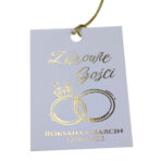 Zawieszki złocone Teksty - 20 szt. - obrazek 2