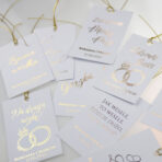 Zawieszki złocone Teksty - 20 szt.