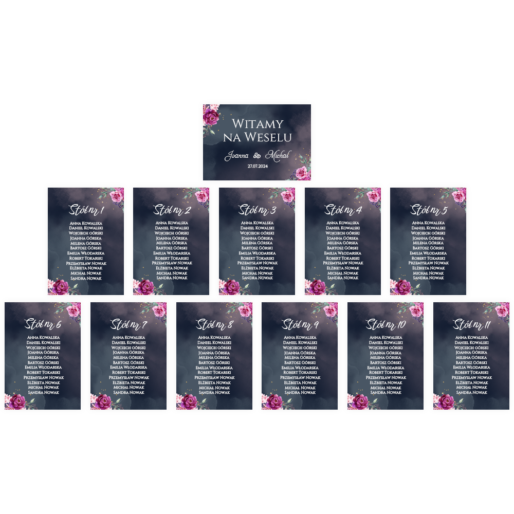 karty A4 ciemne miniatura karty A4 12szt ciemne