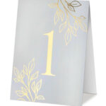 Numerki na stół złocone Ofelia3 7szt. 29 wzorów