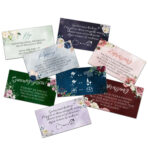 Blankiety do zaproszeń Megan 8 wzorów 10 szt. - obrazek 2