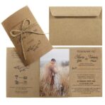 Zaproszenia Ślubne kopertówka EKO ze zdjęciem