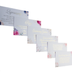 Blankiety do zaproszeń Ariana złocone serca 10 szt - obrazek 3