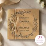 zaproszenia ślubne eko personalizowane