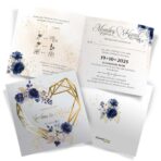 Zaproszenia Ślubne złocone - Ariana Zło - 6 wzorów - obrazek 4