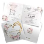 Zaproszenia Ślubne złocone - Ariana Zło - 6 wzorów - obrazek 5