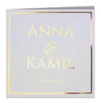 zaproszenia ślubne złocone