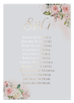 Karty A4 z usadzeniem gości złocone Ariana serca 8szt. - 6 wzorów - obrazek 2