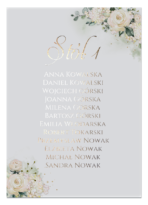 Karty A4 z usadzeniem gości złocone Ariana serca 8szt. - 6 wzorów - obrazek 3