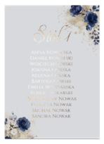 Karty A4 z usadzeniem gości złocone Ariana serca 8szt. - 6 wzorów - obrazek 4