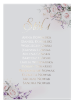 Karty A4 z usadzeniem gości złocone Ariana serca 8szt. - 6 wzorów - obrazek 7