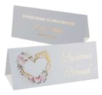 Winietki złocone serca Ariana 6wzorów