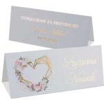 Winietki złocone serca Ariana 6wzorów