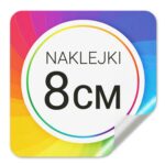 Naklejki Własny Projekt Kwadrat 15szt 80mm