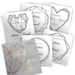 zaproszenia ślubne złocone