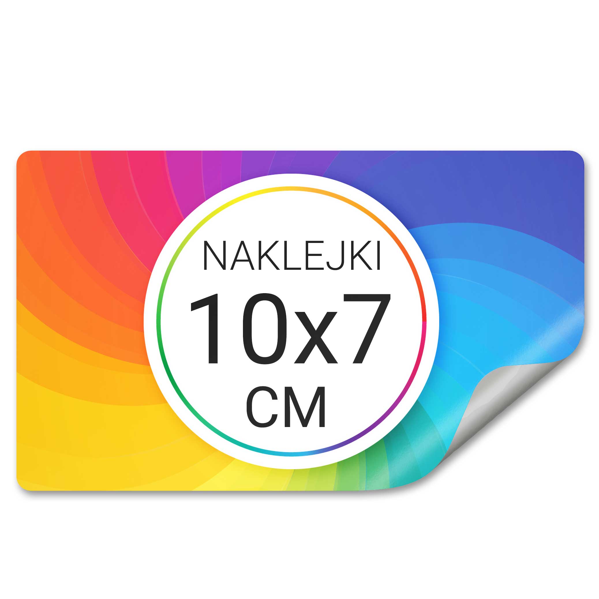 wiz-prostokąt-10x7cm Naklejki Własny Projekt Prostokąt 16szt 100x70mm - obrazek 1