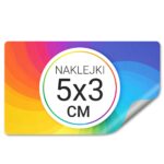 Naklejki Własny Projekt Prostokąt 72szt 50x30mm
