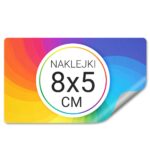 Naklejki Własny Projekt Prostokąt 30szt 80x50mm