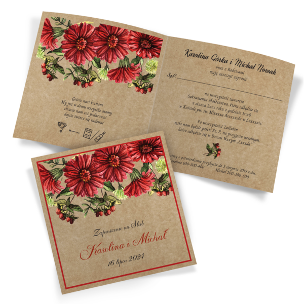 zaproszenia ślubne EKO