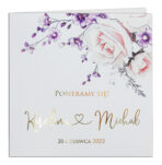 Zaproszenia Ślubne złocone - Luna - 10wzorów - obrazek 3