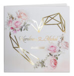 Zaproszenia Ślubne złocone - Peonia - 12wzorów - obrazek 5