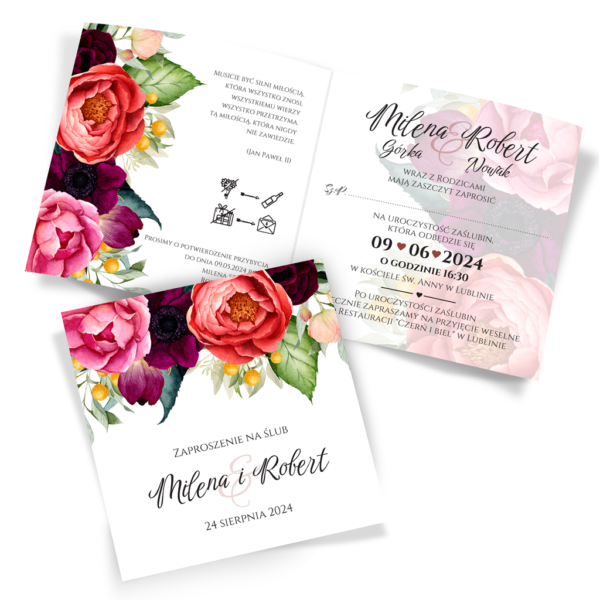 zaproszenia ślubne rustykalne