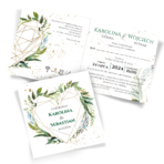 zaproszenia ślubne glamour