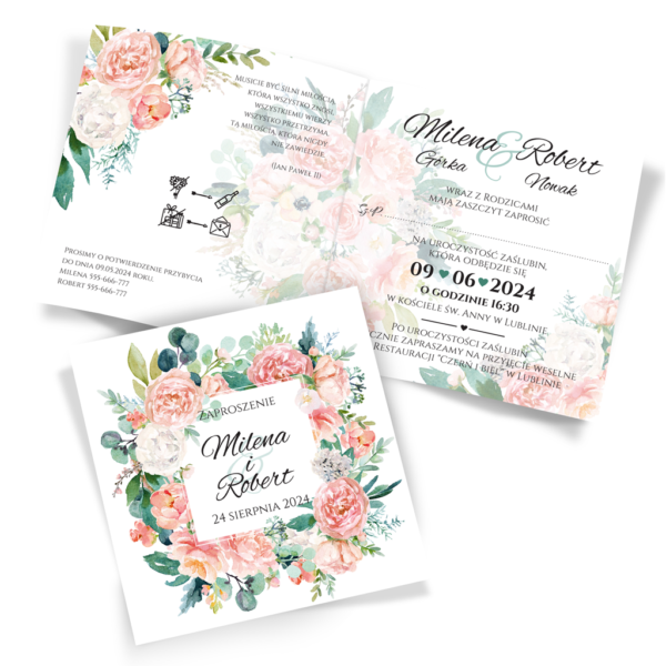 zaproszenia ślubne boho
