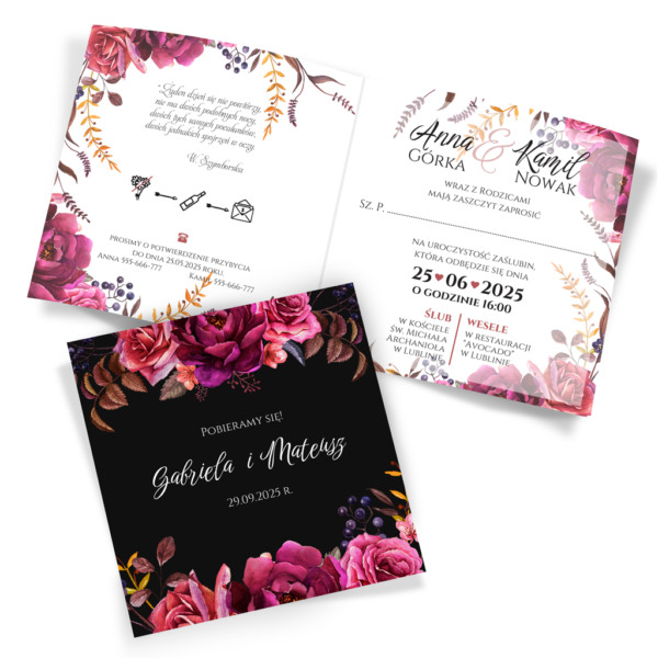 zaproszenia ślubne rustykalne