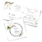 Zaproszenia Ślubne Złocone - Jungle2 - 16wzorów - obrazek 19