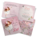 Zaproszenia na Urodzinki Balerina - 10 wzorów - obrazek 11