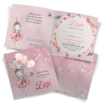 Zaproszenia na Urodzinki Balerina - 10 wzorów - obrazek 9