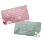 Bileciki do zaproszeń ślubnych