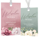 Zawieszki na butelki Irelia - 4 wzory -10 szt.