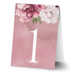 Numerki na stół Irelia 4 wzory 7 szt.