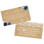 Bileciki do zaproszeń ślubnych